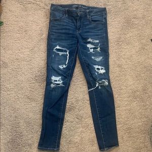 American Eagle ripped jeans
